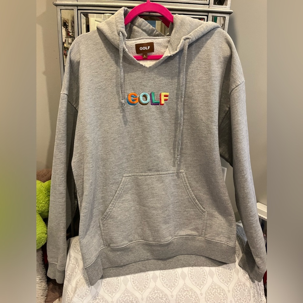 Tyler the Creator GOLF gray hoodie